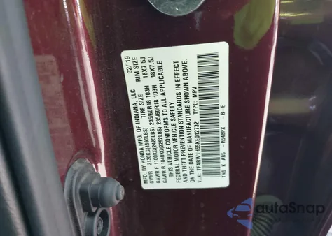 2019 Honda Cr-V Ex z USA, uszkodzony, nr VIN 7FARW1H55KE012732